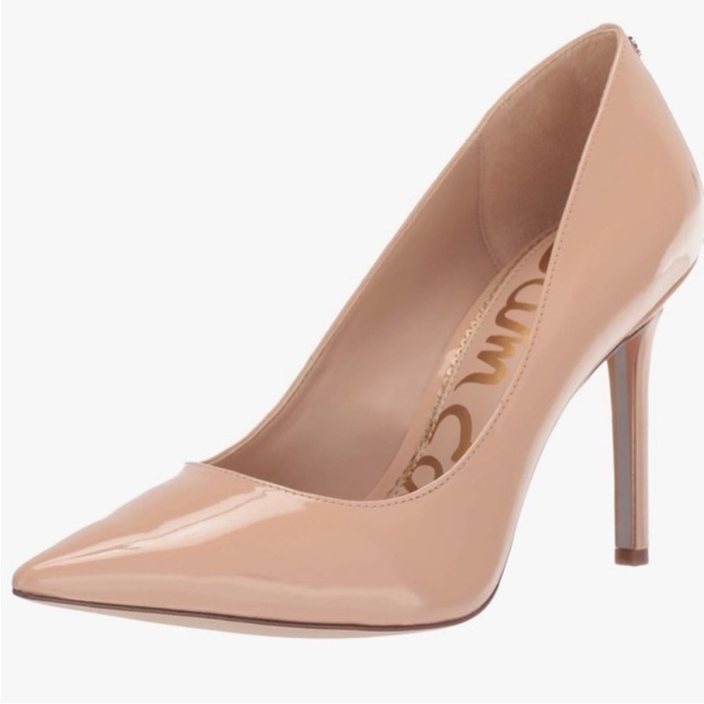 EUC SAM EDELMAN Hazel Classic Nude Patent Heels
